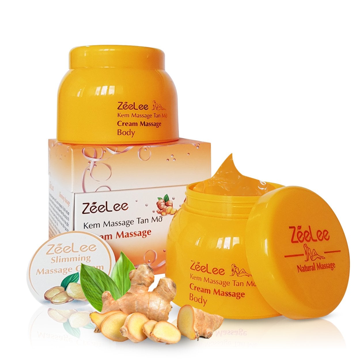 Kem massage tan mỡ bụng toàn thân zeelee 200gram e10