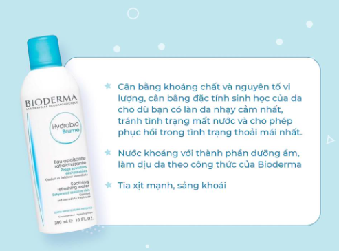 Xịt Khoáng BIODERMA Hydrabio Brume 300ml