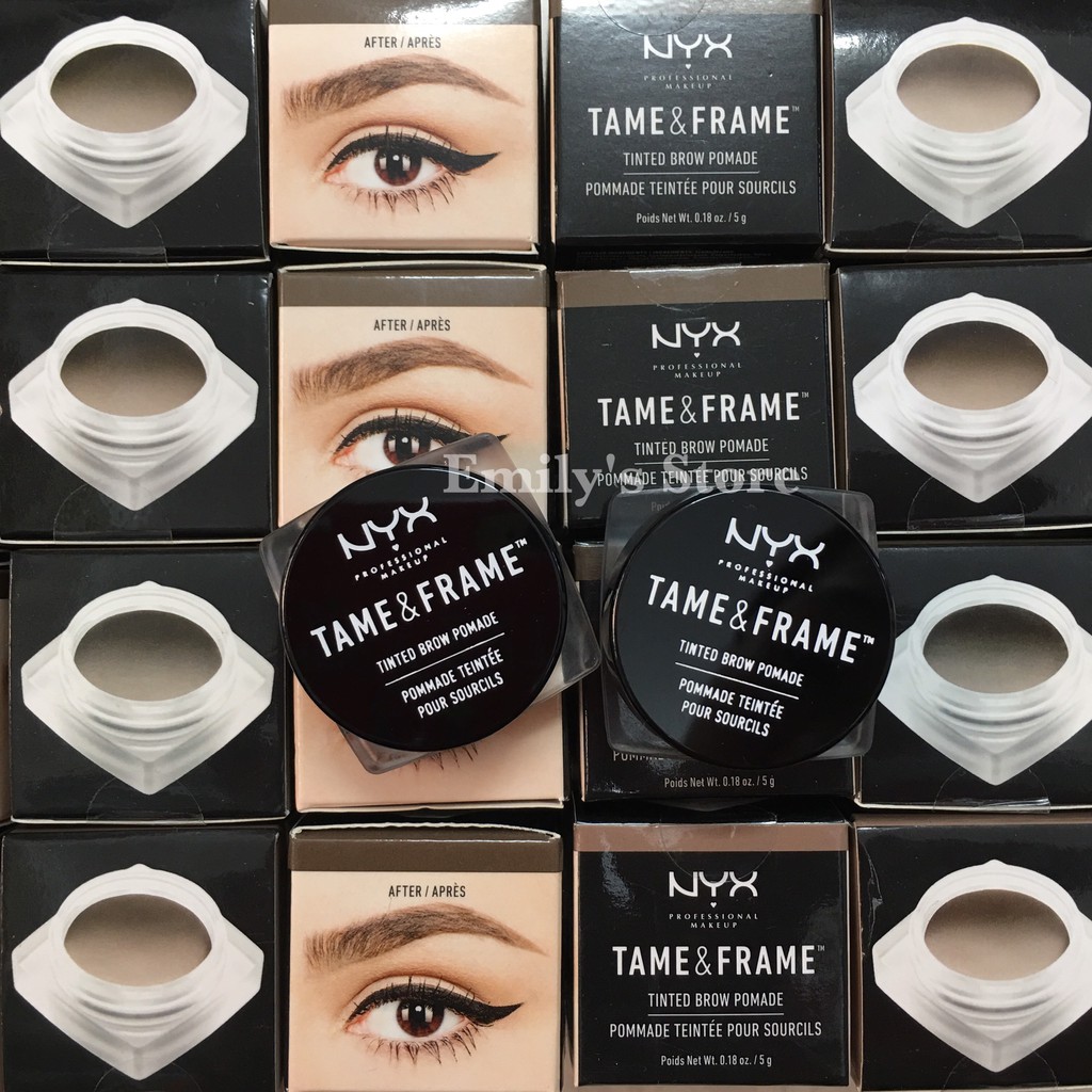 Gel Mày NYX Tame & Frame Tinted Brow Pomade. Vẽ Chân Mày. Chì Mày. Kẻ Mày