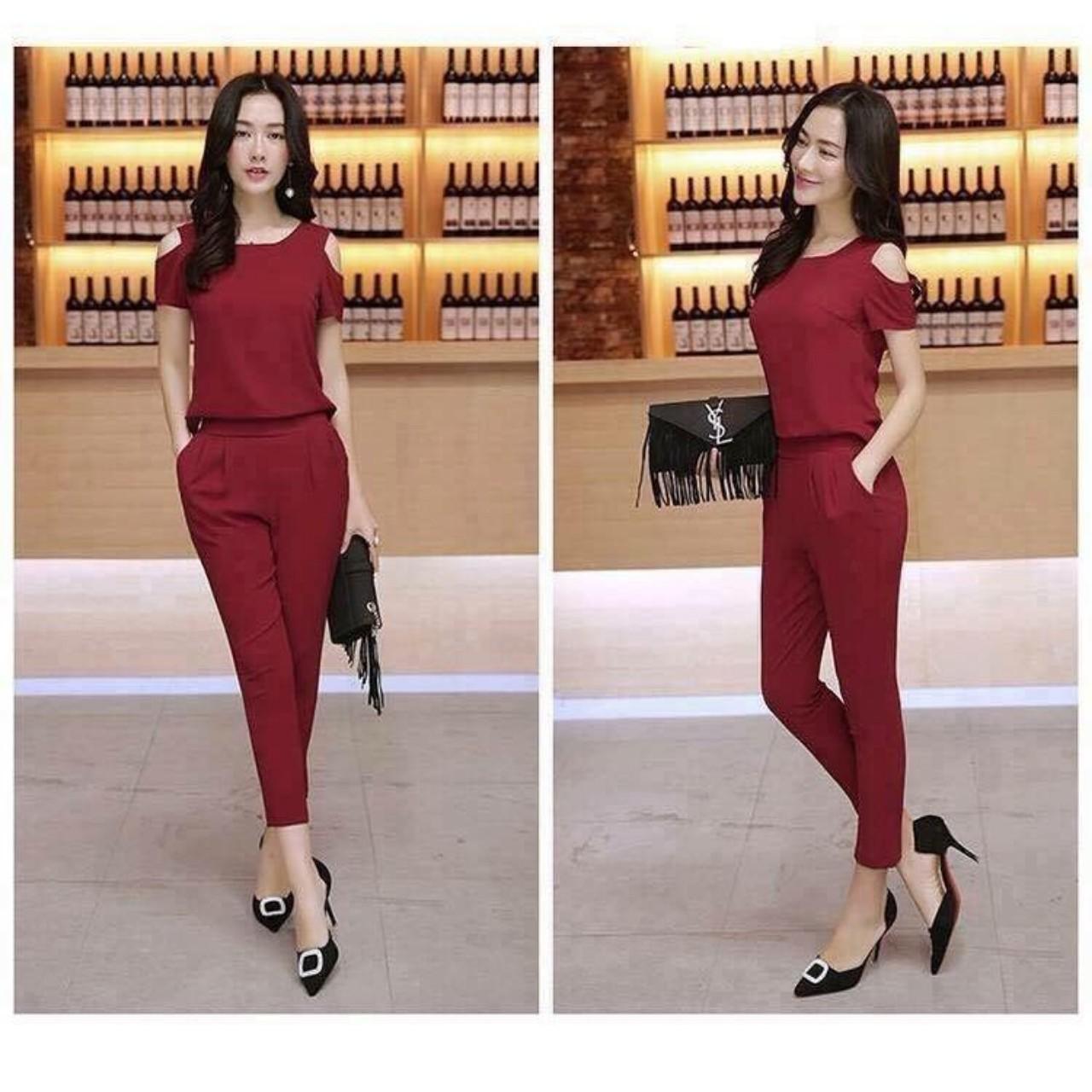 sét  Bộ đồ nữ hở vai siêu đẹp