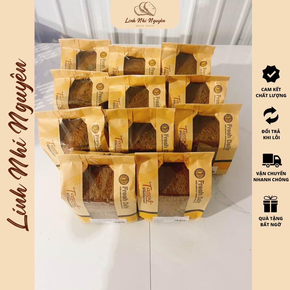 Bánh mì đen nguyên cám 260 gram đức long