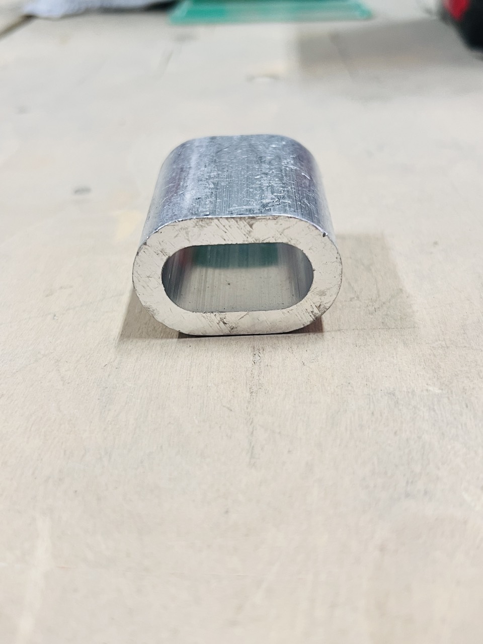 Cos nhôm kẹp dây cáp Ø 14mm – đầu nhôm ép cố định dây, phụ kiện cơ khí bền chắc