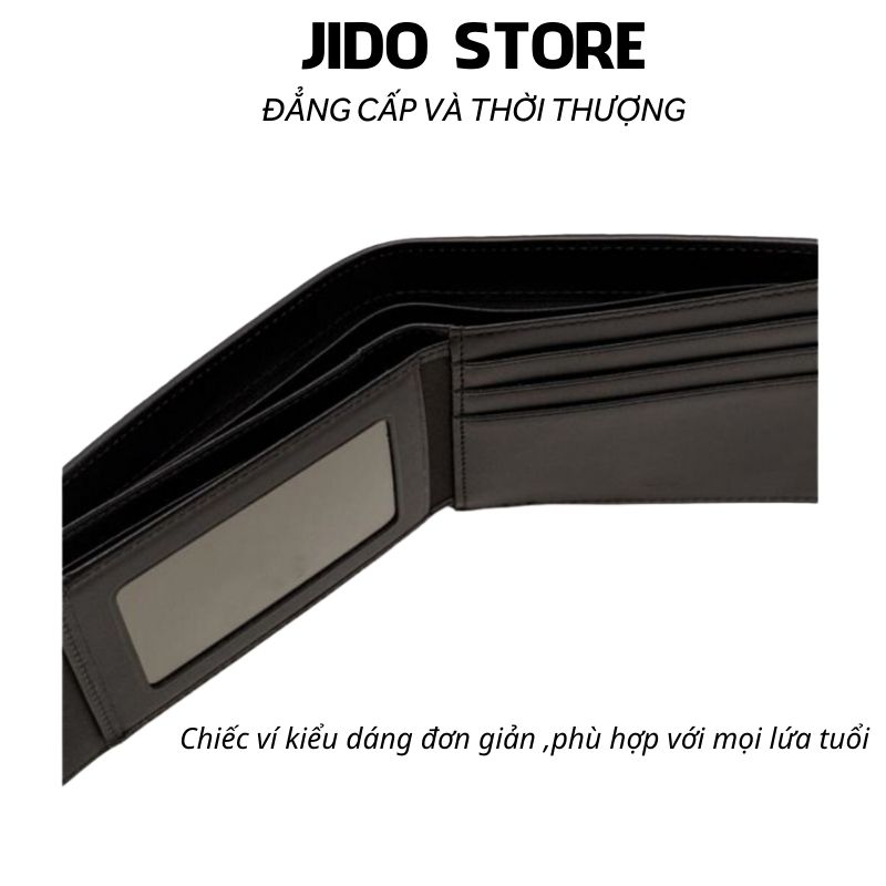Ví Nam mini cầm tay da bò cao cấp KT07 Bóp Nam thời trang dáng ngang nhỏ gọn thiết kế nhiều ngăn hiện đại - Jido Store