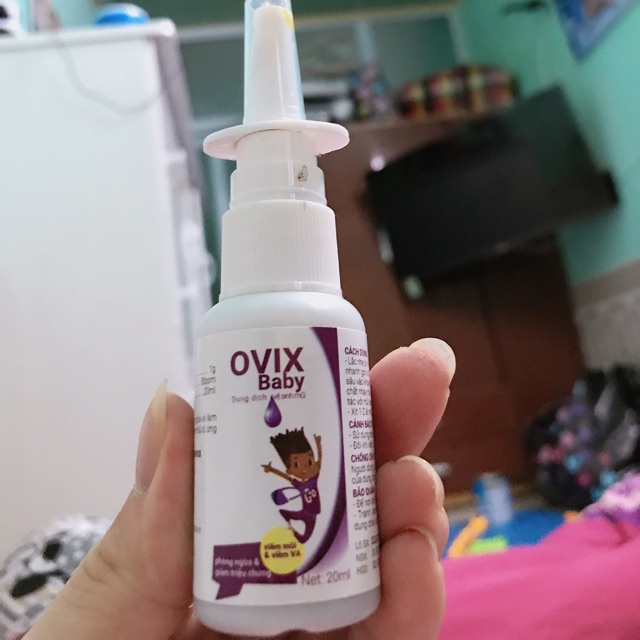 Dung dịch vệ sinh mũi Ovix Baby 20ml