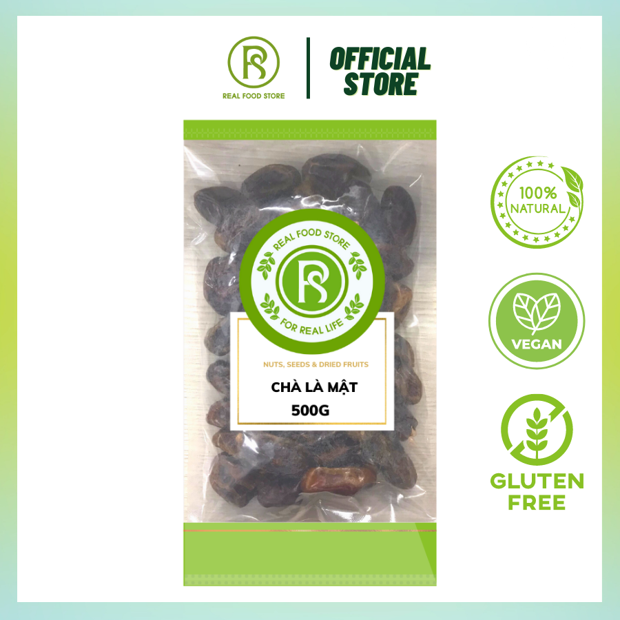 Chà Là Mật Sấy Dẻo Thương Hiệu REAL FOOD (500g)