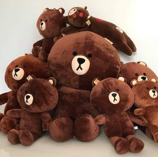 GẤU BROWN NHỒI BÔNG SIZE LỚN DỄ THƯƠNG CHO BÉ