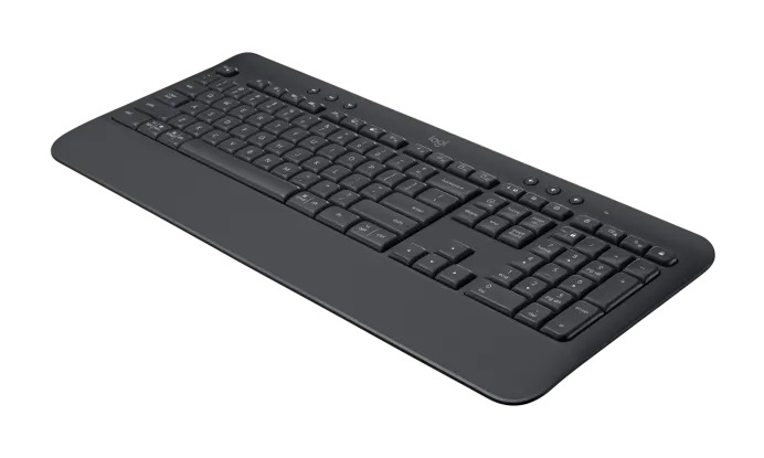 Bàn Phím Không Dây Logitech Signature K650 - Nhỏ gọn, gác tay tích hợp, tương thích Mac , Bluetooth & USB Bolt - Hàng chính hãng