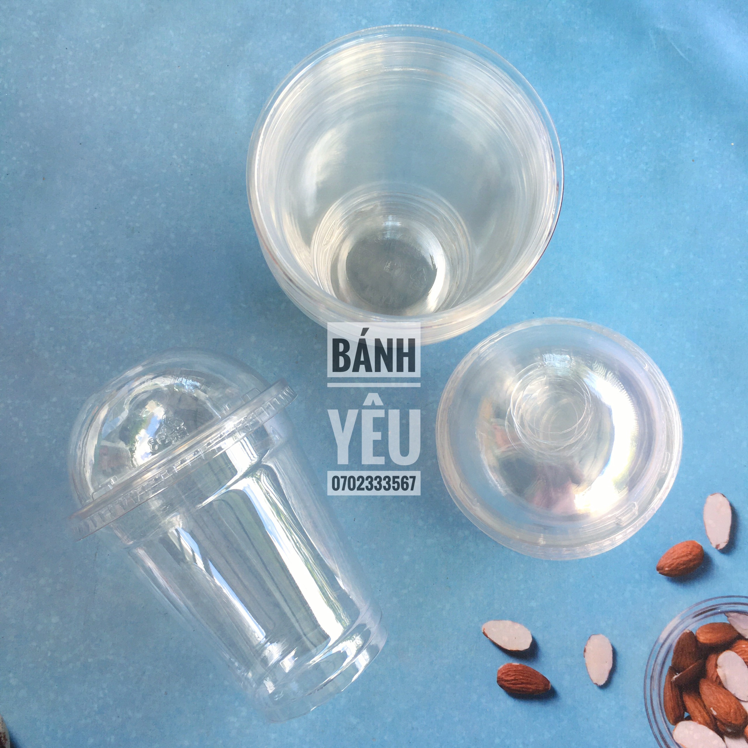 Bộ 10 Ly nhựa nắp cầu 350ml