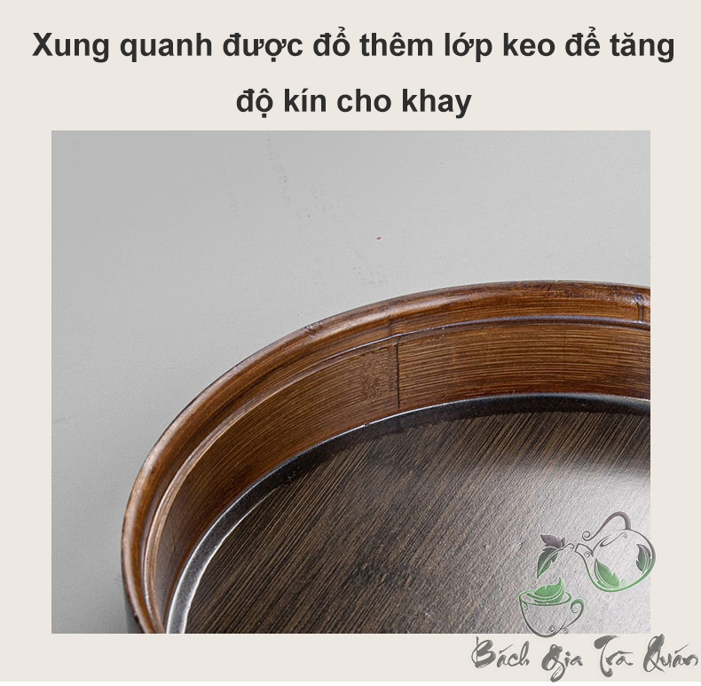 Khay Trà Tre Tròn - Tre già tự nhiên