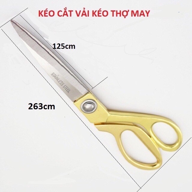 Kéo cắt vải K38 Thép không rỉ