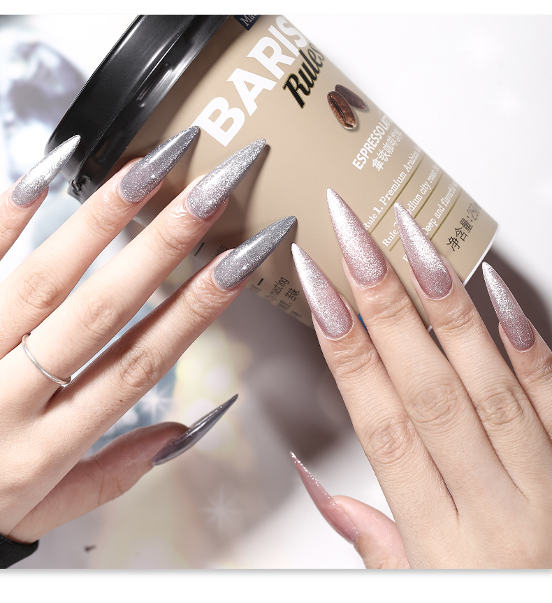 [HCM] Sơn Gel AS Red - Mắt Mèo Kim Cương Bạc