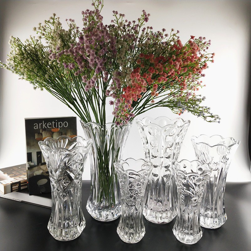 [HCM]Bình bông lọ hoa thủy tinh cao cấp cao 25 cm