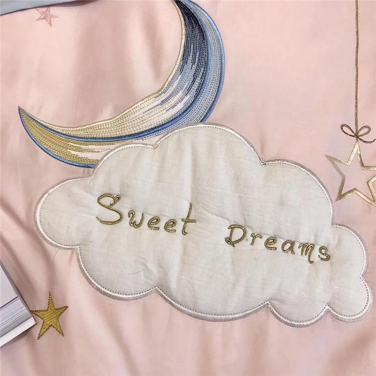 BỘ CHĂN GA GỐI - LỤA SATIN SWEET DREAM TRĂNG SAO