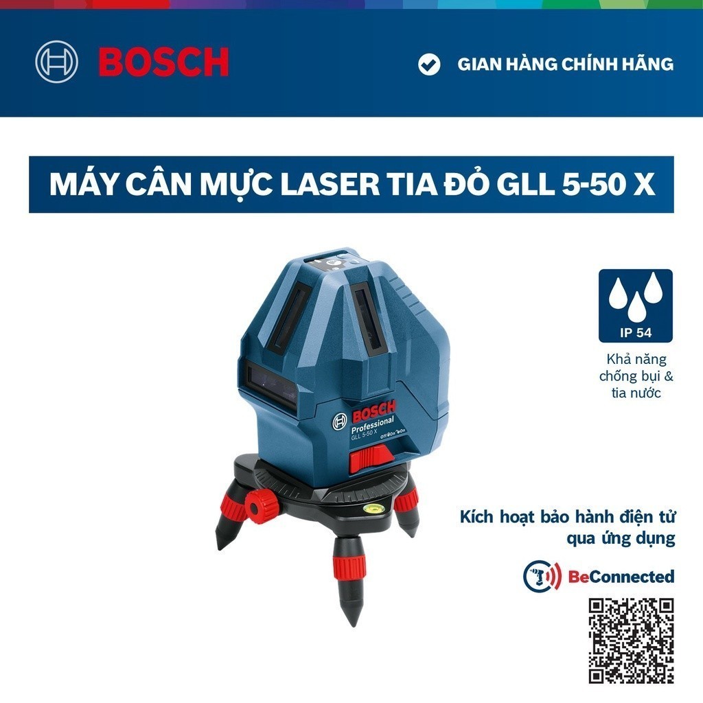 Máy cân mực laser tia đỏ Bosch GLL 5-50 X