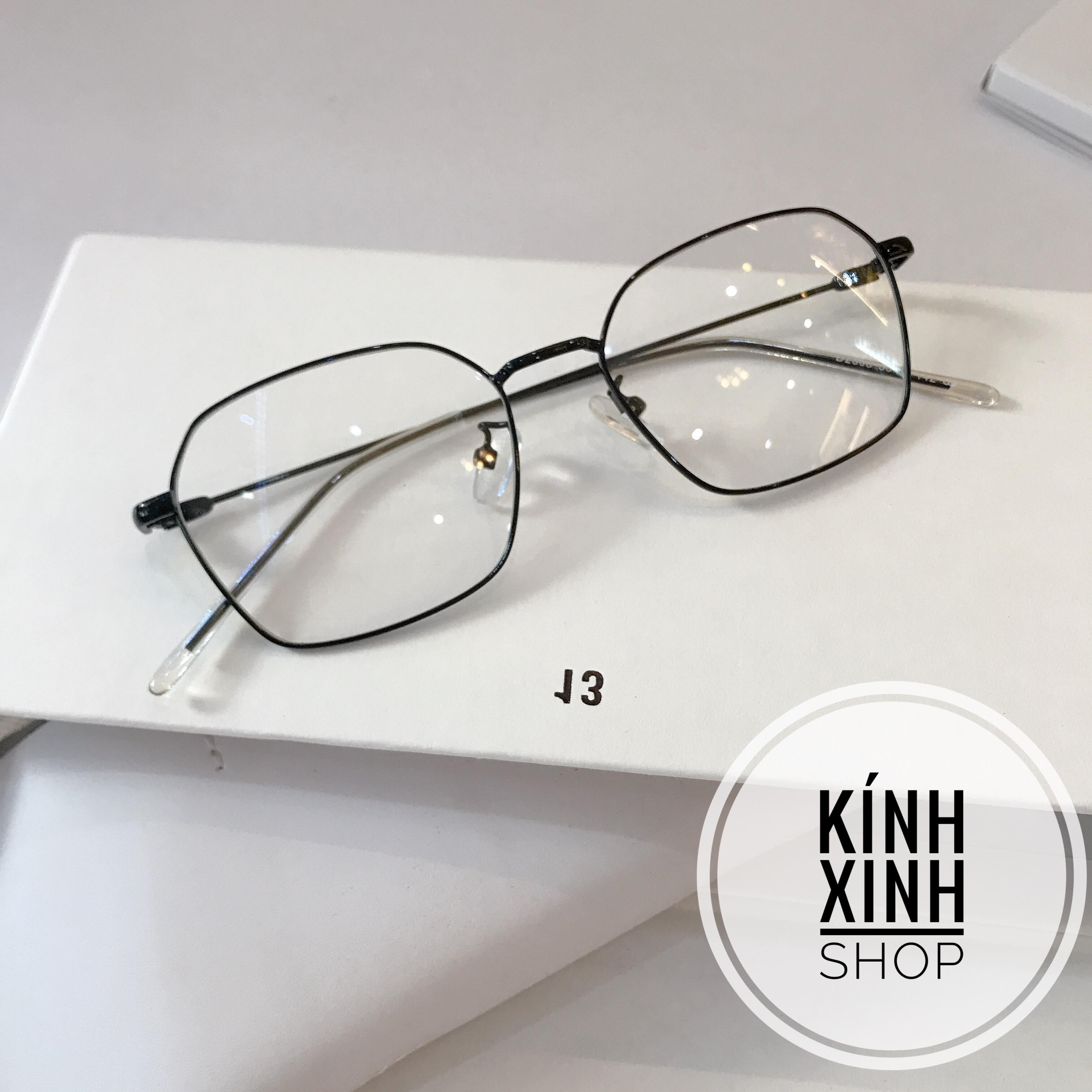 Kính unisex thời trang Mắt vuông kim loại (Nhiều màu)
