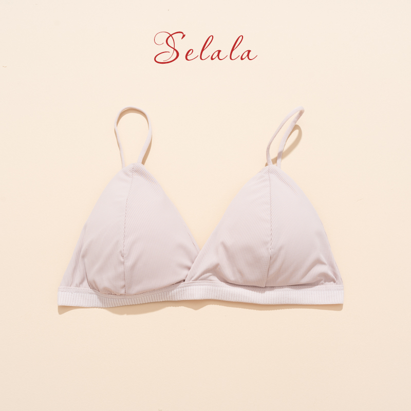 Áo bra selala gân tăm dây mảnh khoét ngực sâu br07