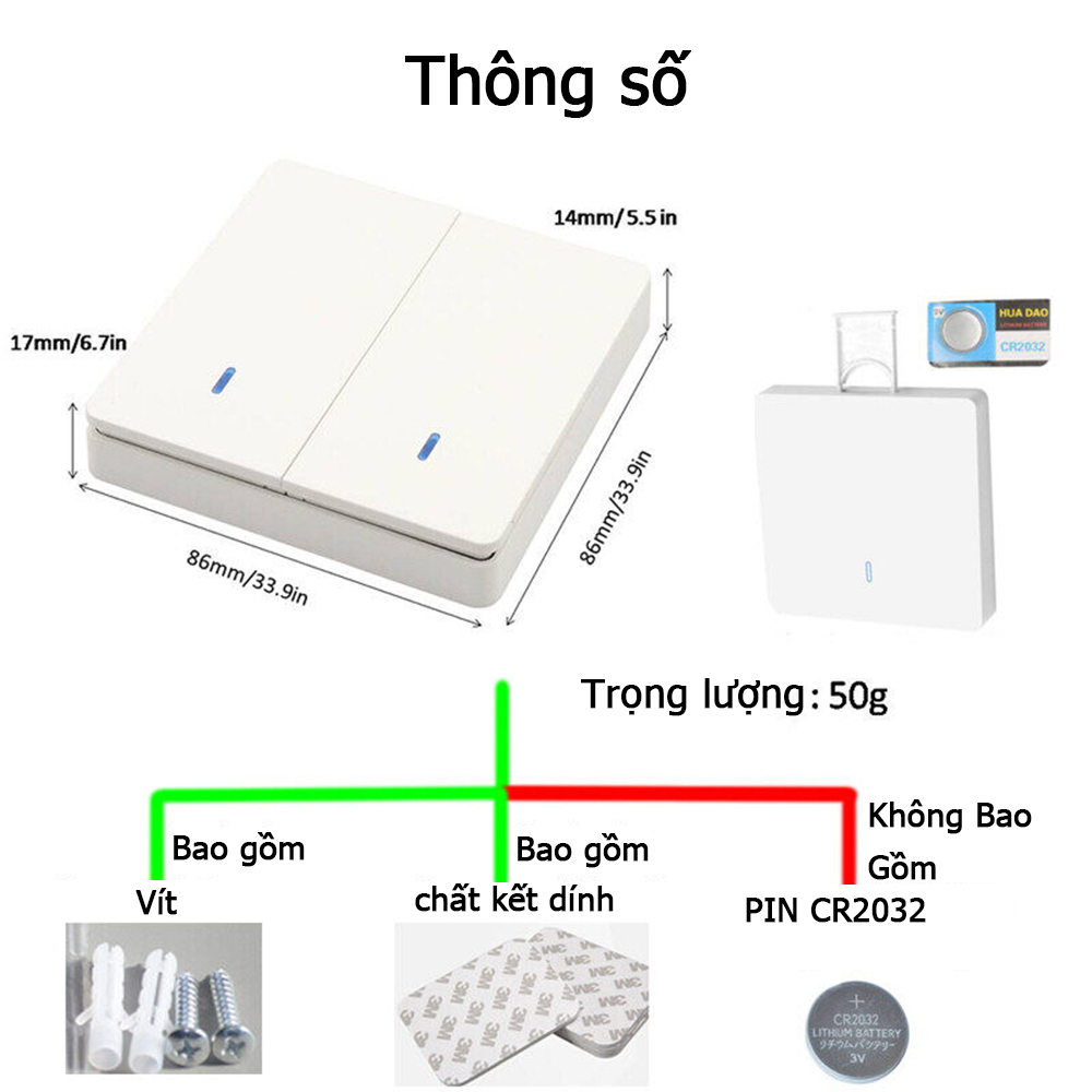 WenQia Công Tắc Đèn Không Dây Mô-đun Mini 110V 220V 230V 10a Bộ Điều Khiển Từ Xa Rf 433MHz Bảng Điều Khiển Gắn Tường Cho Nhà Cửa Đèn LED Bật Tắt