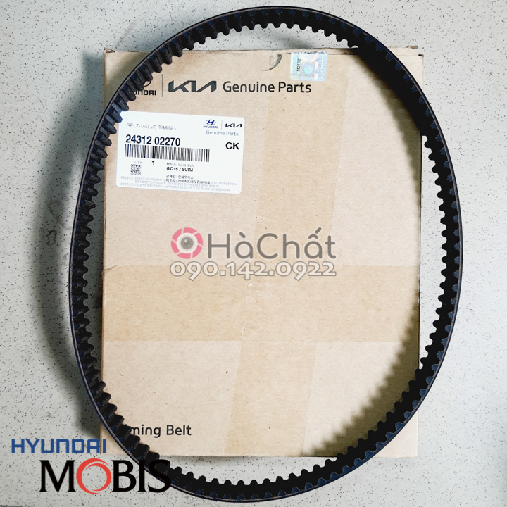 Dây curoa cam Kia Morning  HYUNDAI MOBIS nhập khẩu Hàn Quốc  Dùng chung cho Hyundai i10 & Getz  Dây đai cam