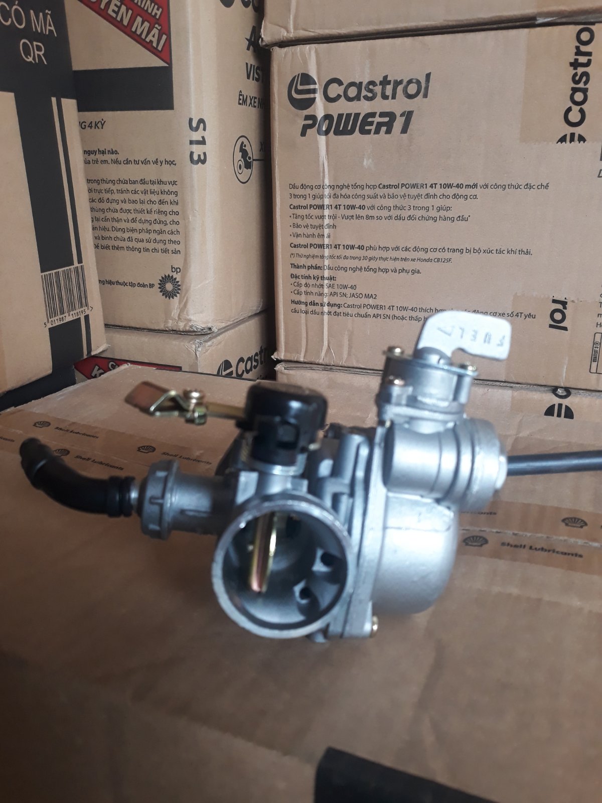 Bình Xăng Con Hai Đồng Tiền (Chế 17) 100cc Dành Cho Xe Dream, Wave
