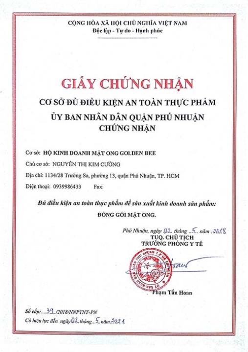Hũ mật ong Golden Bee 100ml