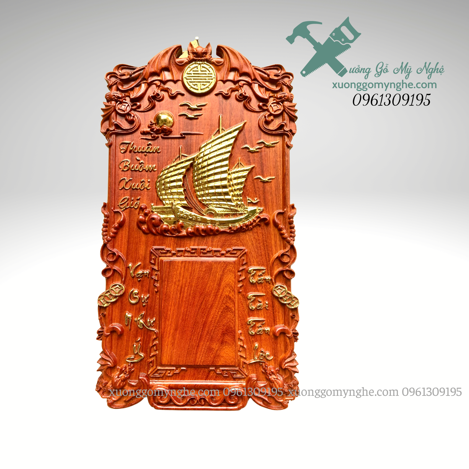 Đốc lịch treo tường gỗ hương