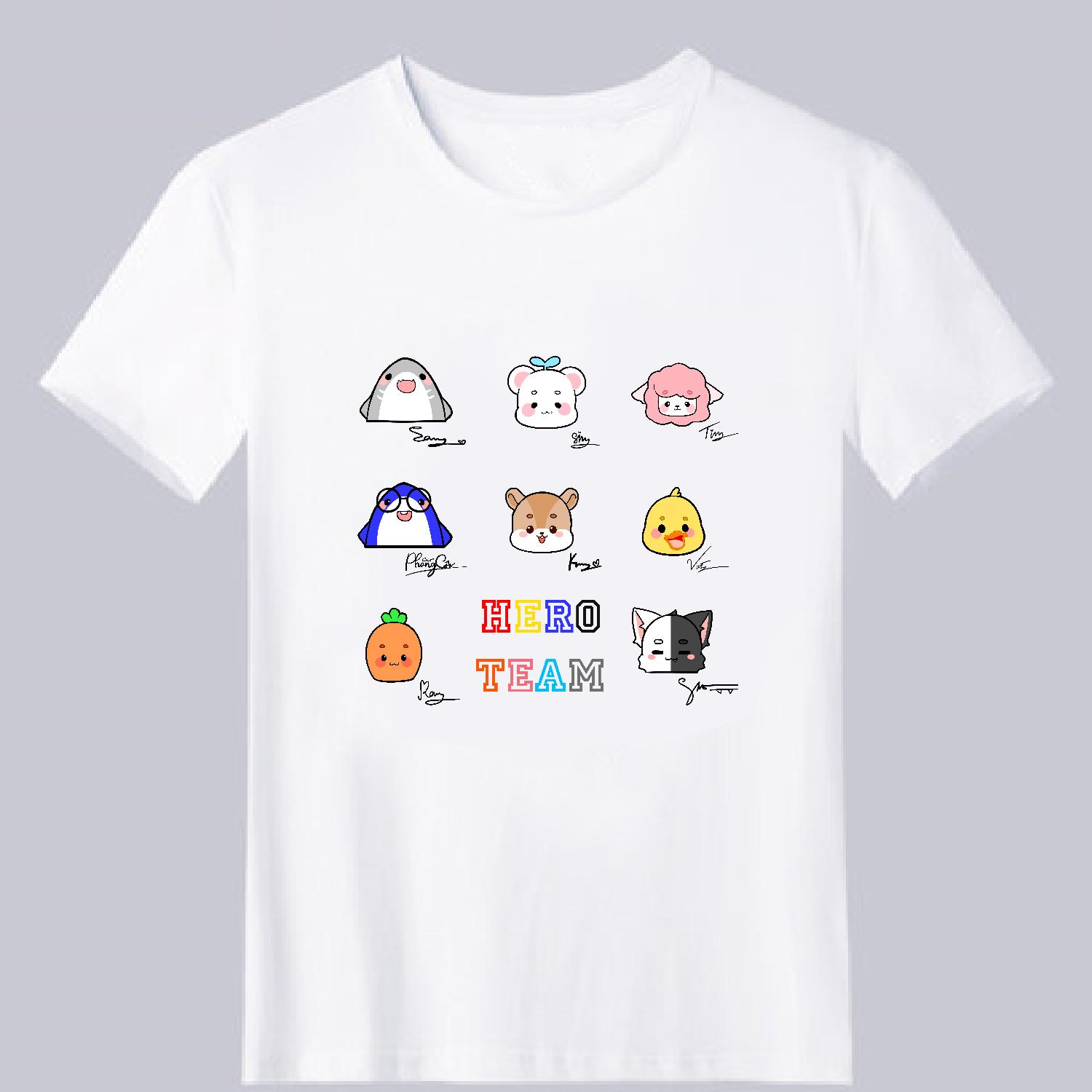 Áo linh vật Hero Team màu trắng