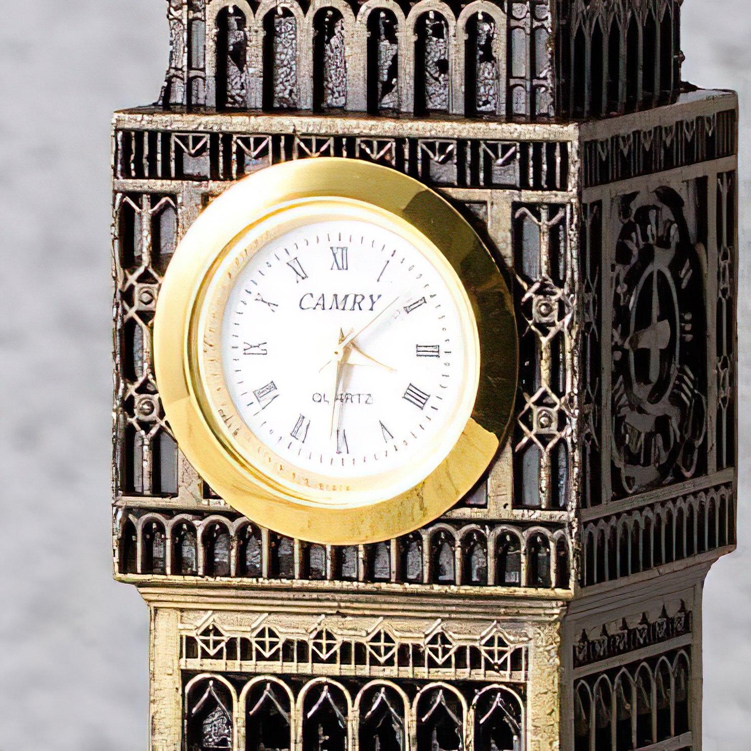 [HCM]Mô hình đồng hồ Big Ben cao 23 cm (màu vàng rêu)