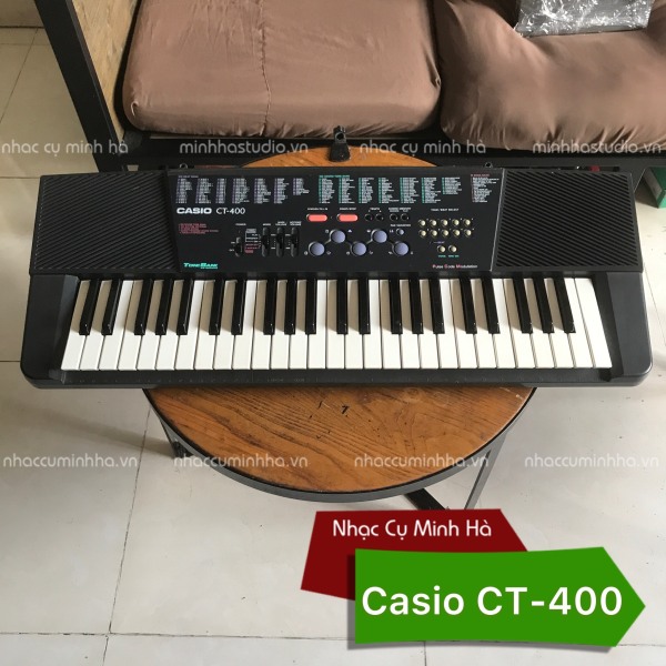 Đàn Organ Casio CT-400 cao cấp, âm thanh hay, 100 tiếng và 100 điệu.