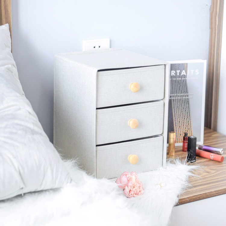 Tủ Vải Mini 3 tầng phong cách Hàn Quốc mới độc đáo