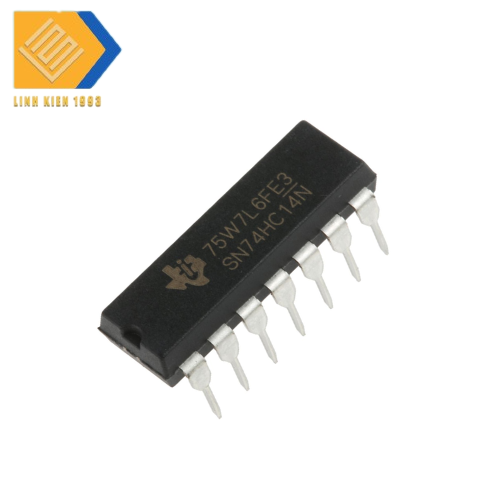 IC lo gic 74HC14N chân cắm DIP14 Hex Schmitt Trigger Inverter