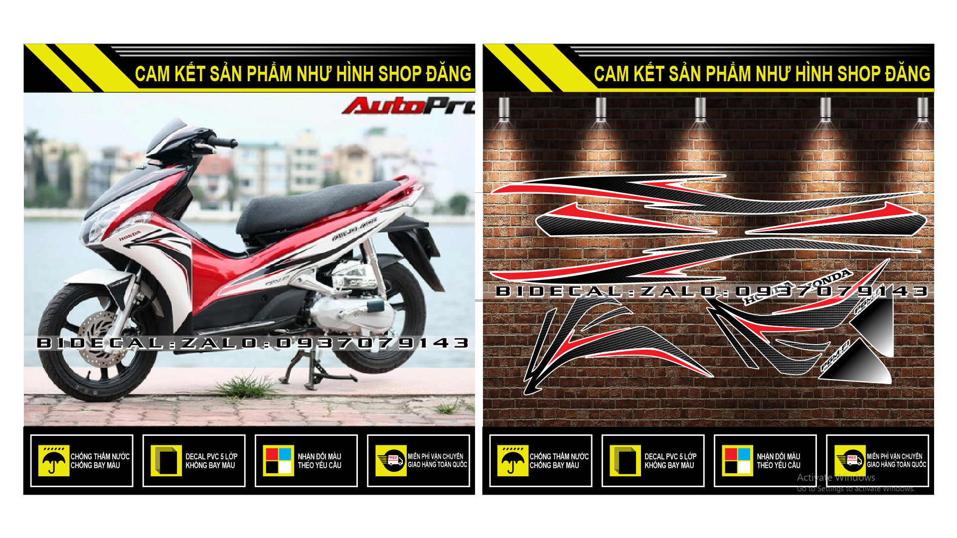 TEM RỜI AIRBLADE MẪU ĐỜI 2011 TRẮNG ĐỎ