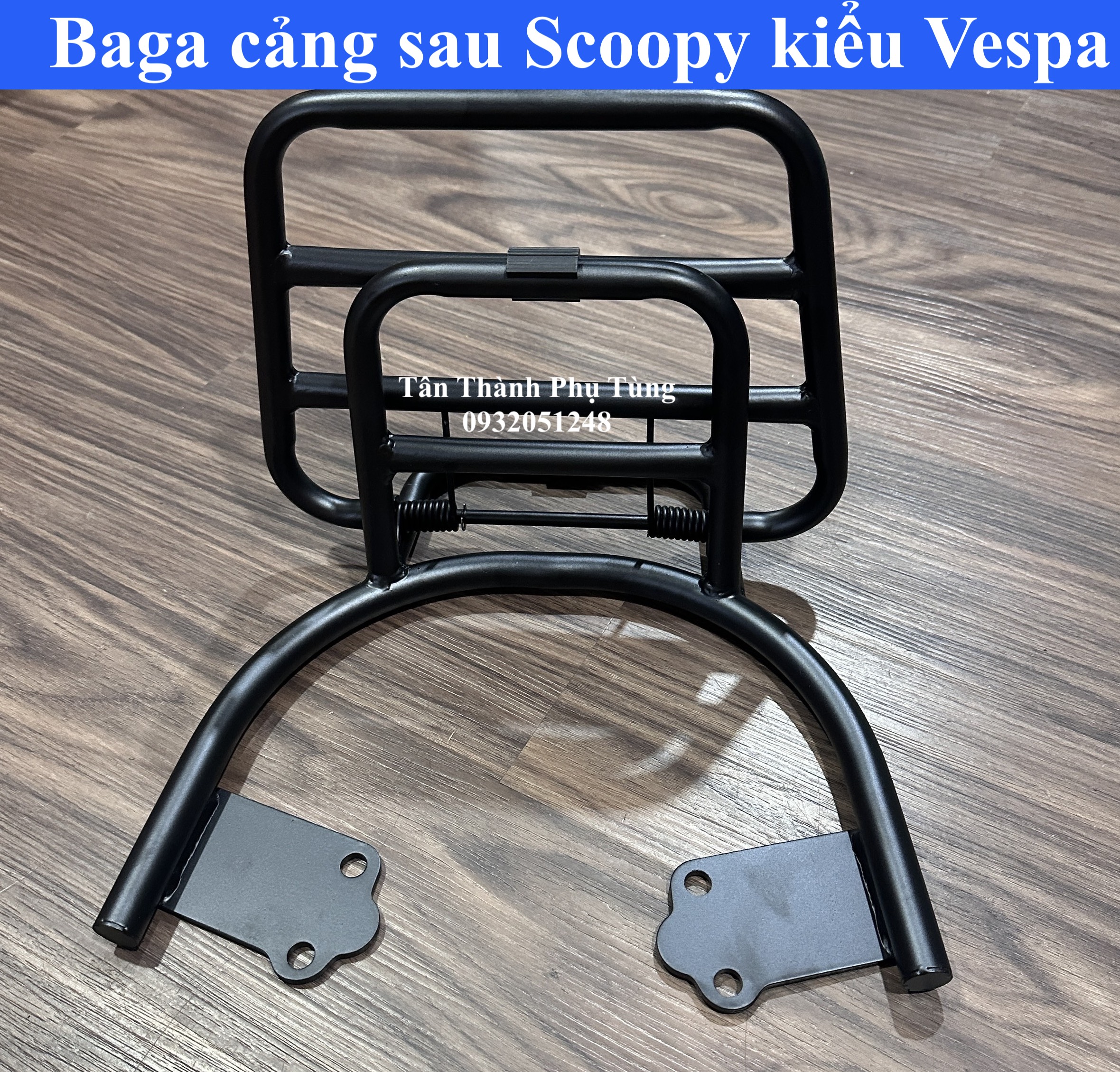 Baga cảng sau Scoopy kiểu Vespa có tựa