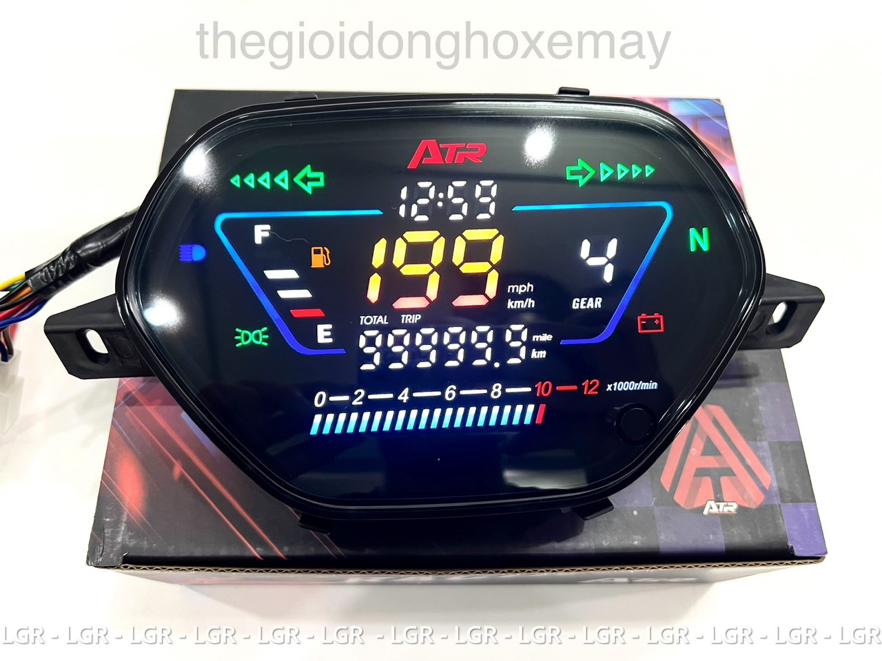 Đồng Hồ Đo Tốc Độ Xe Máy Điện Tử ATR Wave Blade Mẫu 2024 V1