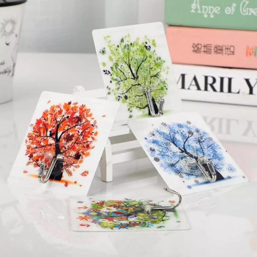 Móc dán tường 3D đa năng nhiều màu sắc đa dạng