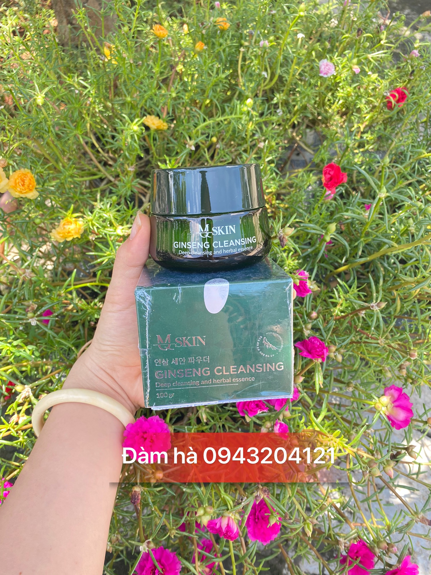 [chuẩn] Bột rửa mặt nhân sâm Mq Skin mqskin