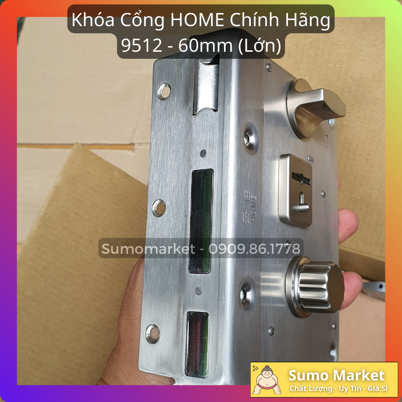 Khóa Cổng HOME - 9512, 60mm, Đài Loan (Lớn) [Chính Hãng]