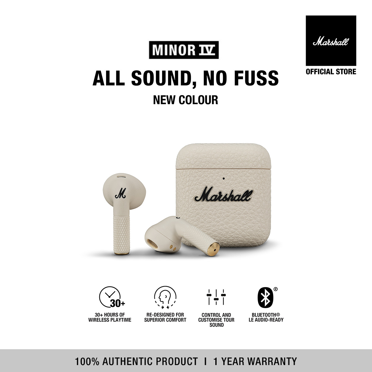 Tai Nghe Marshall Bluetooth Truewireless MINOR IV