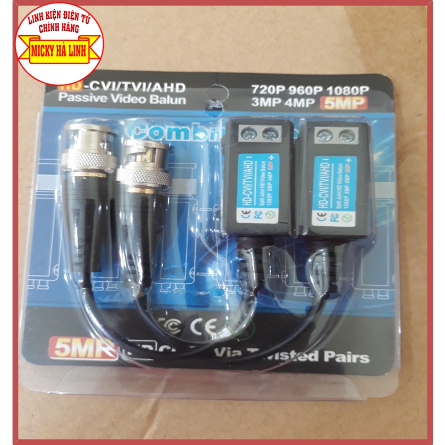 Video balun camera 3mp/4mp/5mp chống nhiễu