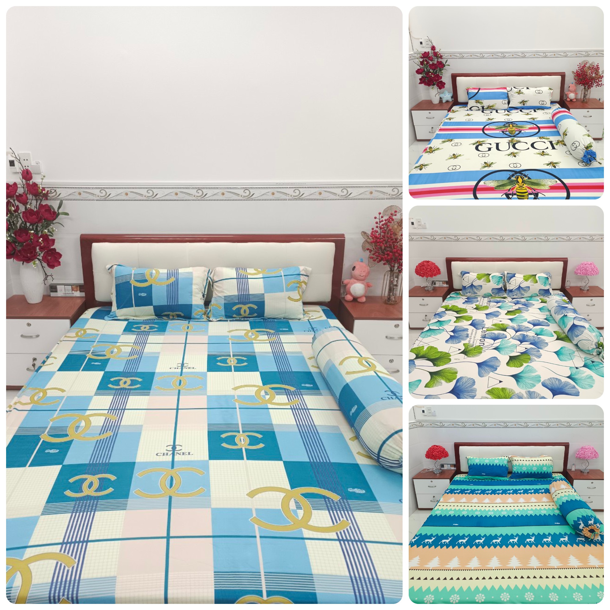 Ga giường thun lạnh trải nệm 1m2x2m