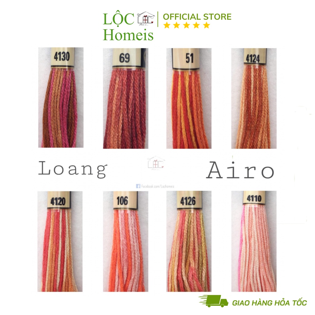 Set Chỉ Loang Airo Full 78 Màu - LỘC Homeis