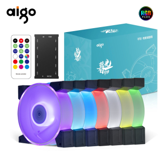 Aigo MG R1 R3 R5 12 cm 4 Pin 12V Pwm Argb aura sync Case Fans for Desktop thumbnail