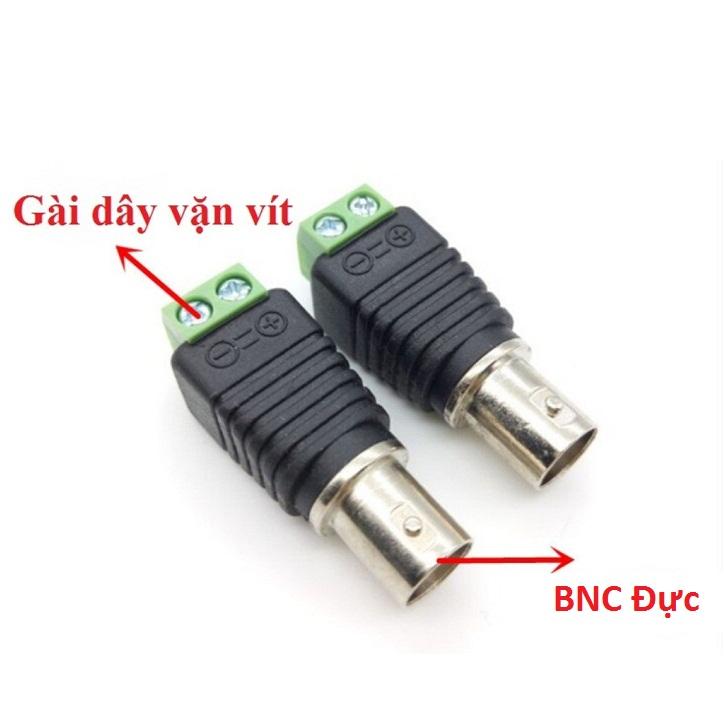 Cặp Jack BNC Đực Vặn Vít Cho Camera