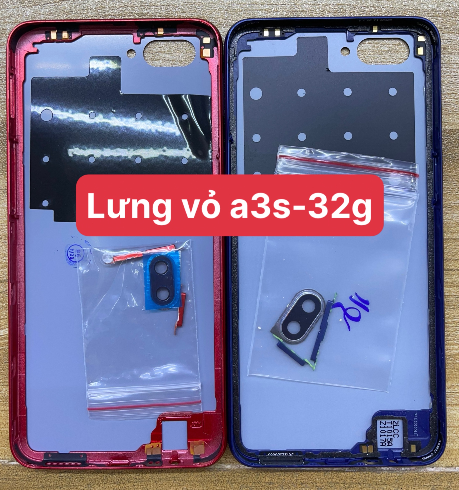 lưng vỏ oppo A3s lỗ chọc sim trên bản 32G