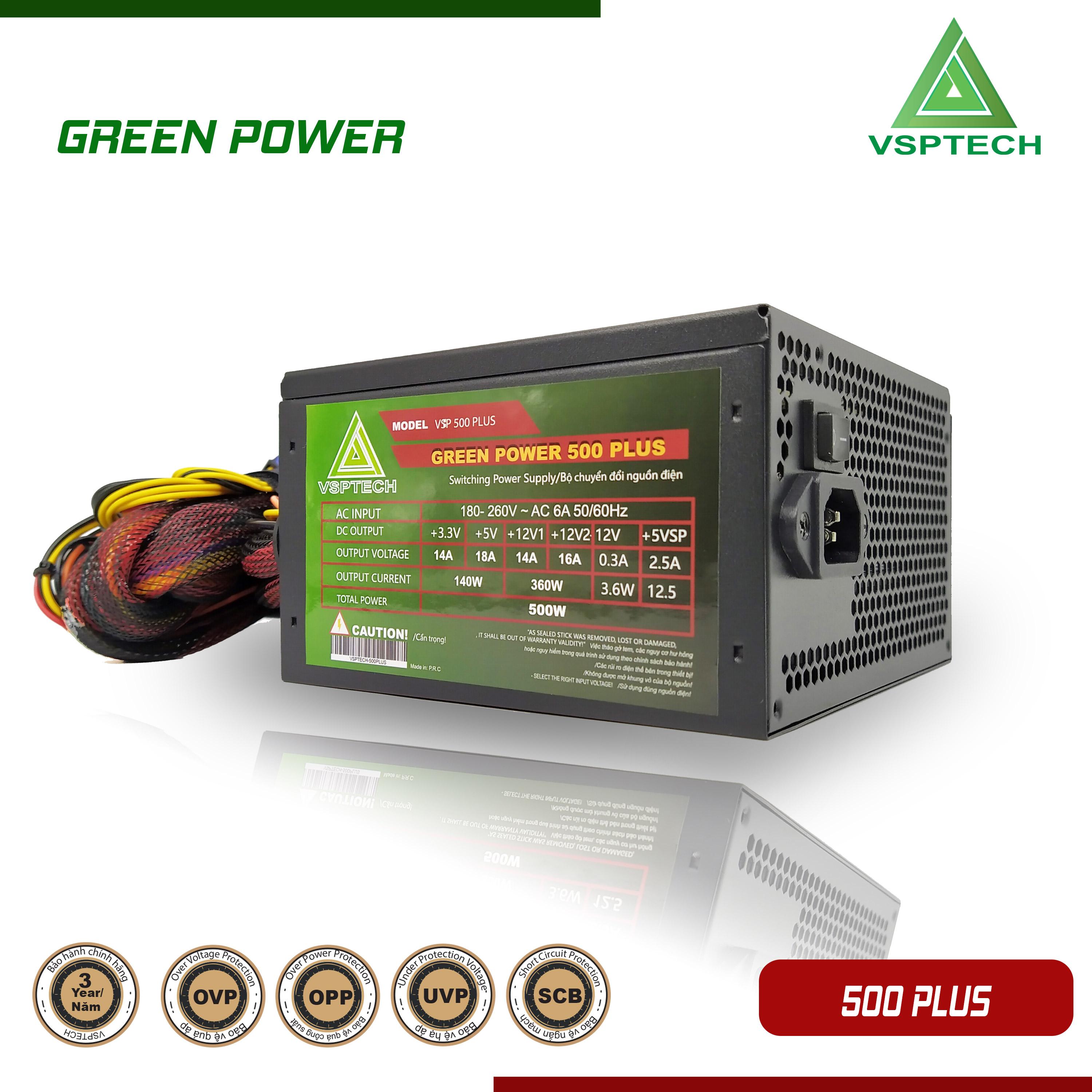[HCM]Nguồn VSP 500W GREEN POWER