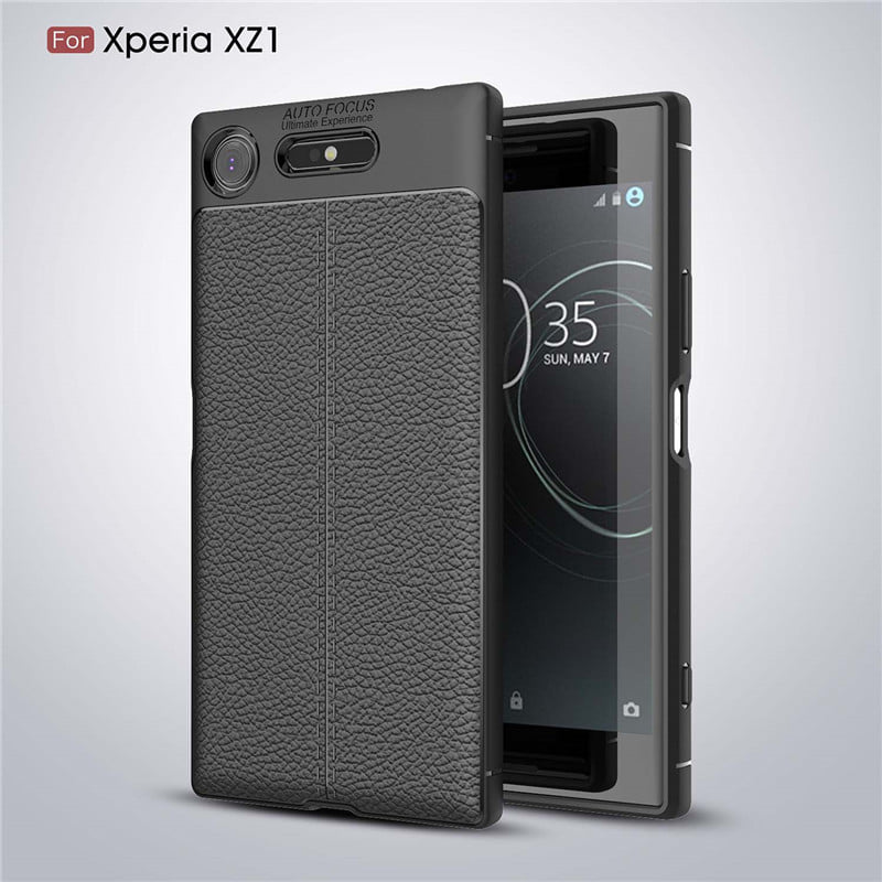 Ốp lưng Sony XZ1 Silicon dẻo giả da chính hãng Auto Focus Cao Cấp chống sốc