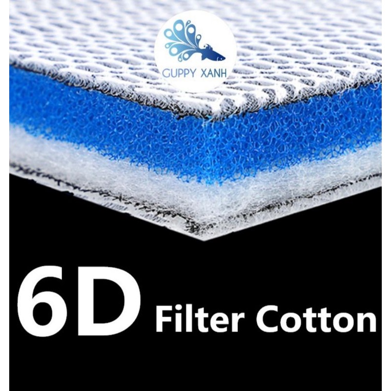 Tấm lọc Cotton 6D cho bể cá - Bông lọc 6d