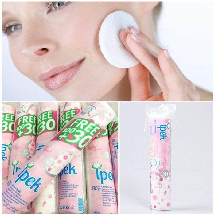 Bông tẩy trang cotton Ipek 150 miếng