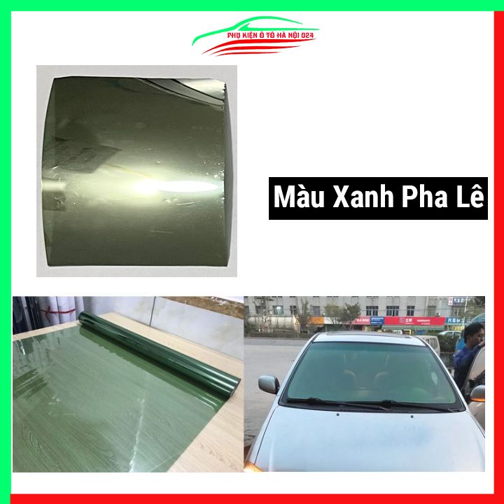 Phim dán kính chống nắng 100x75cm màu xanh pha lê chống nóng, cách nhiệt ô tô, nhà cửa, văn phòng