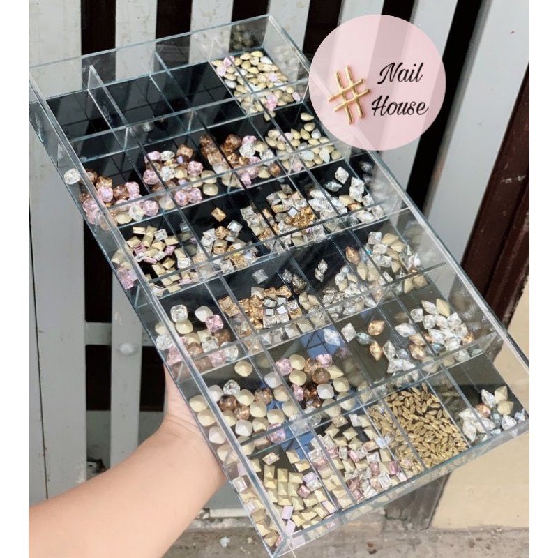 Khay đựng trang trí nail-Khay mica cao cấp