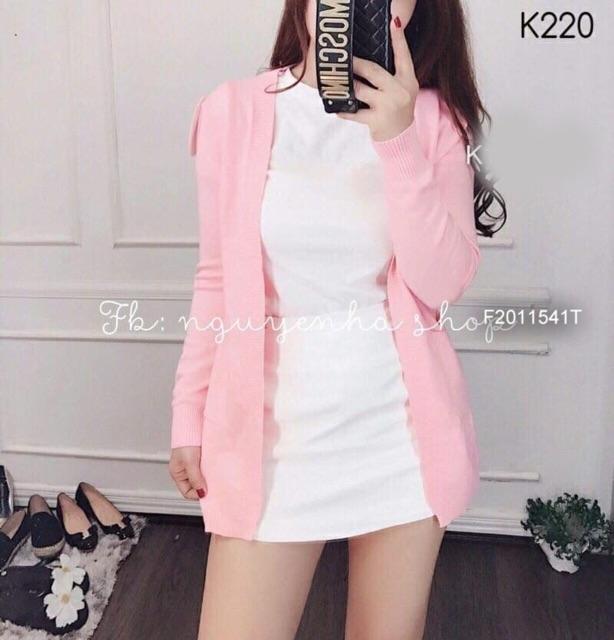 Áo khoác len dáng dài siêu xinh